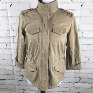 Izod cotton jacket khaki/tan size small